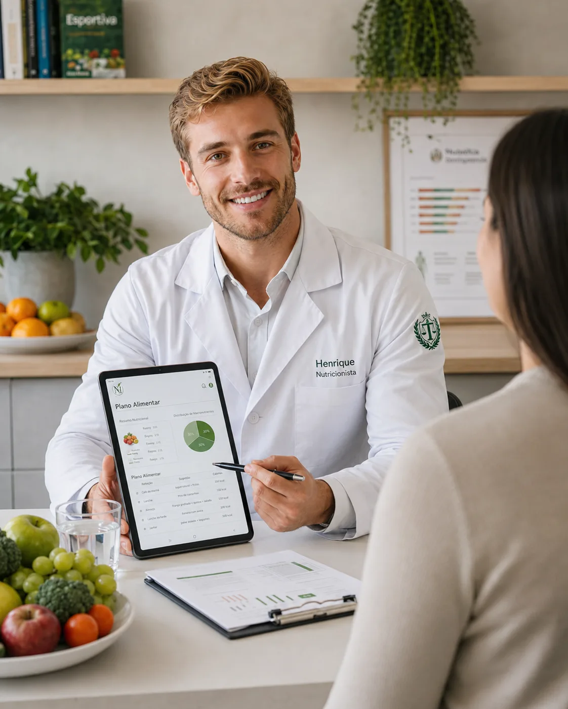 Dr. Henrique acompanhando uma estratégia alimentar