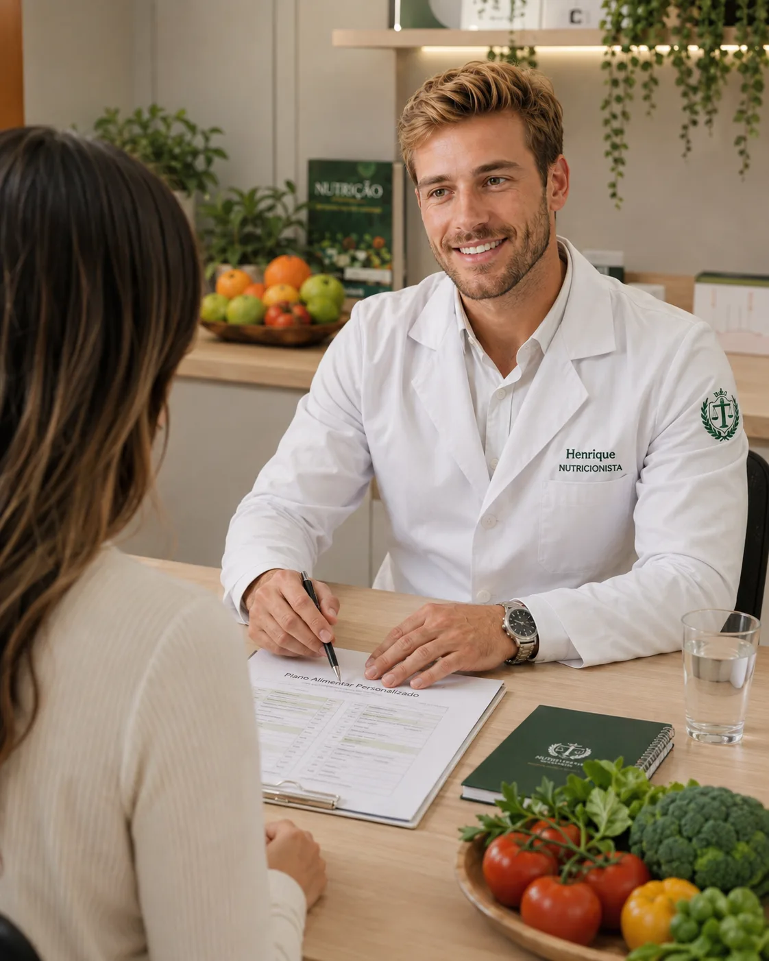 Consulta de nutrição esportiva com o Dr. Henrique